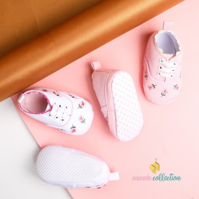 Sepatu Bayi / Sepatu Bayi Prewalker / Sepatu Bayi Perempuan Embroidery