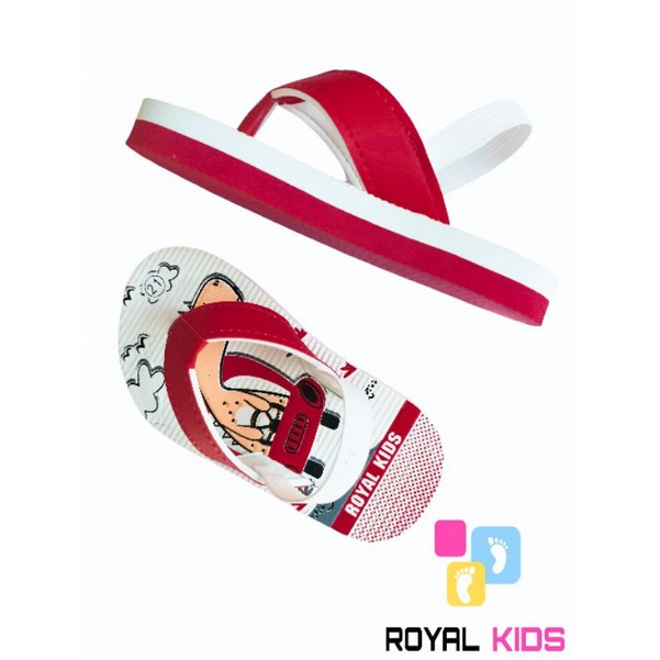 SANDAL BEBY DINO ROYAL KIDS (bisa custom nama)