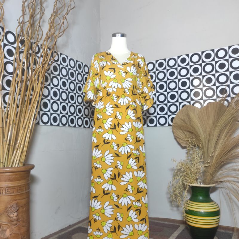 BESTSELLER DASTER KIMONO LENGAN LONCENG RAYON PREMIUM LD 120 PB 125 BUSUI FRIENDLY-Motif 26