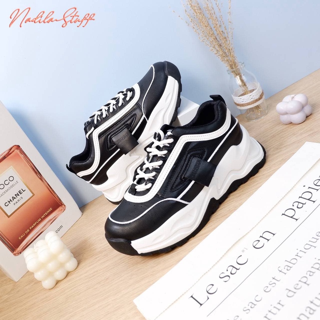 Nadilastuff Ultra Sneakers Sepatu Hak Tinggi Wanita Premium Ringan