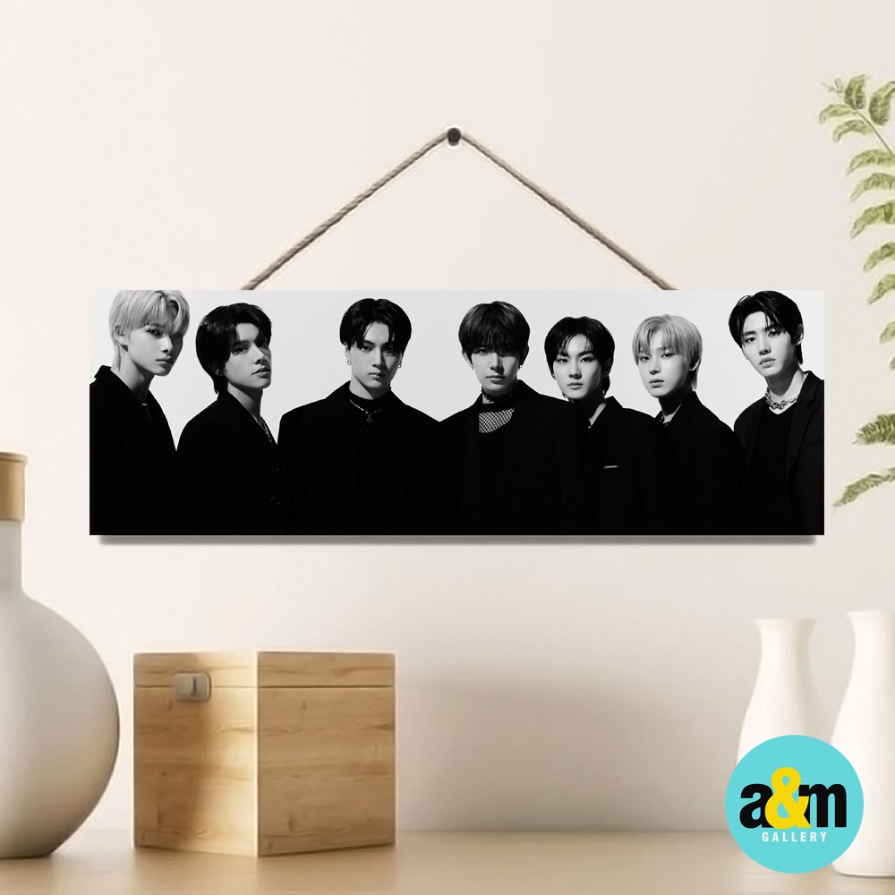 Poster Kayu ENHYPEN Ukuran 10 x 30 cm I Hiasan Dinding Dekorasi Kamar I Poster Kayu K-POP Dekorasi Kamar - A&amp;M