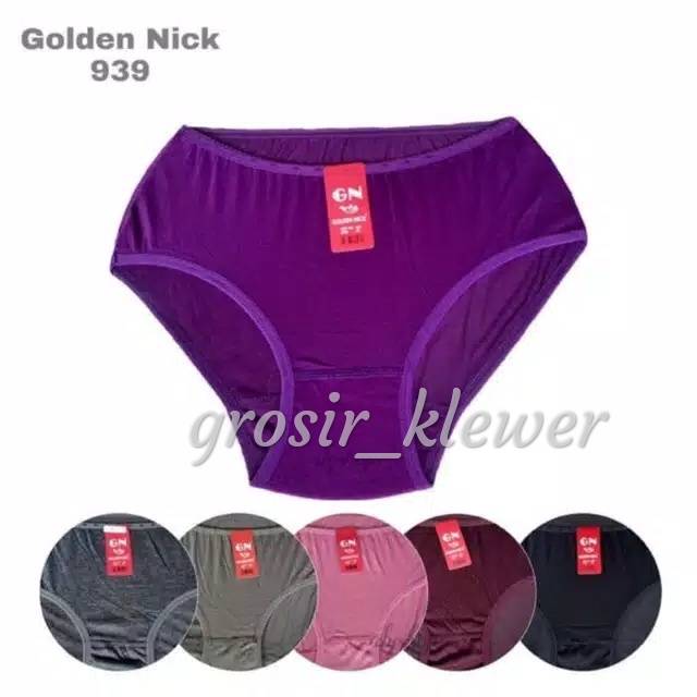 12 pics Celana dalam golden nick 939 warna gelap //celana dllalam wanita golden nilck lusinanl