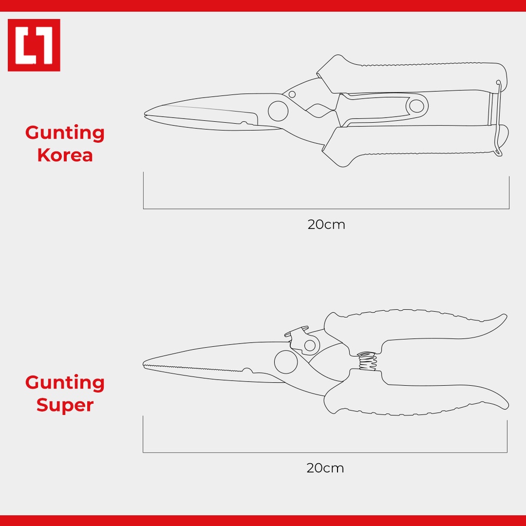 Gunting Serbaguna Tajam Dahan Daun Tanaman Ranting Seng 8'' - Weldom