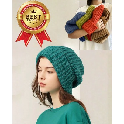 Kupluk besar dewasa bahan rajut kupluk wanita