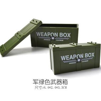 Bergaransi Weapon Box Army Military Lego Kotak Senjata Militer Minifigure Brick - Cokelat Terlaris