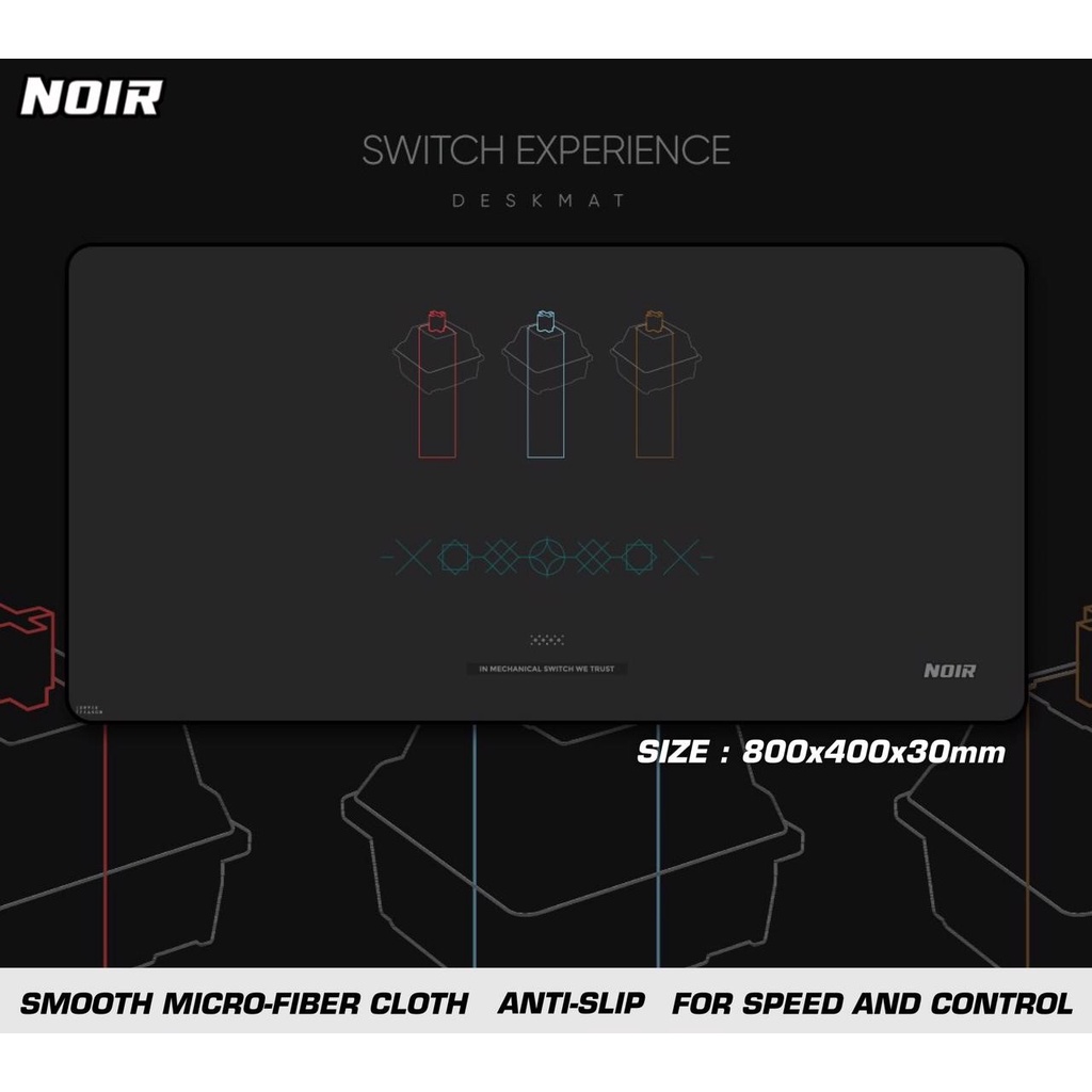 NOIR SWITCH EXPERIENCE DESKMAT XL GAMING MOUSEPAD