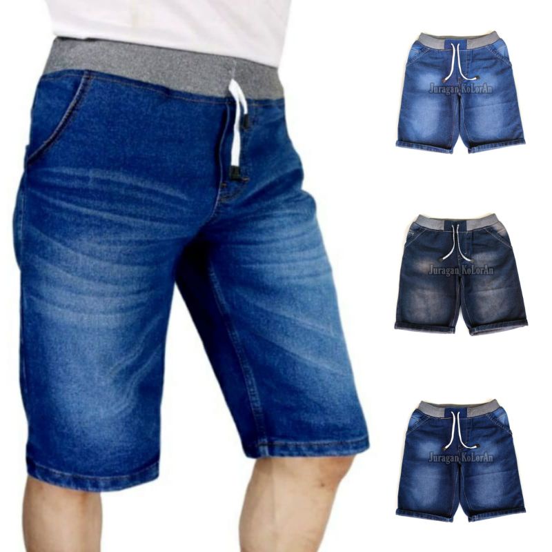 Celana Pendek Rip Kolor Celana Jeans Pendek Slim Melar Celana Pendek Jeans Pria Melar
