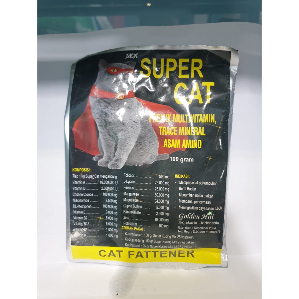 VITAMIN KUCING KURUS OBAT GEMUK KUCING PENGGEMUK SUPER CAT