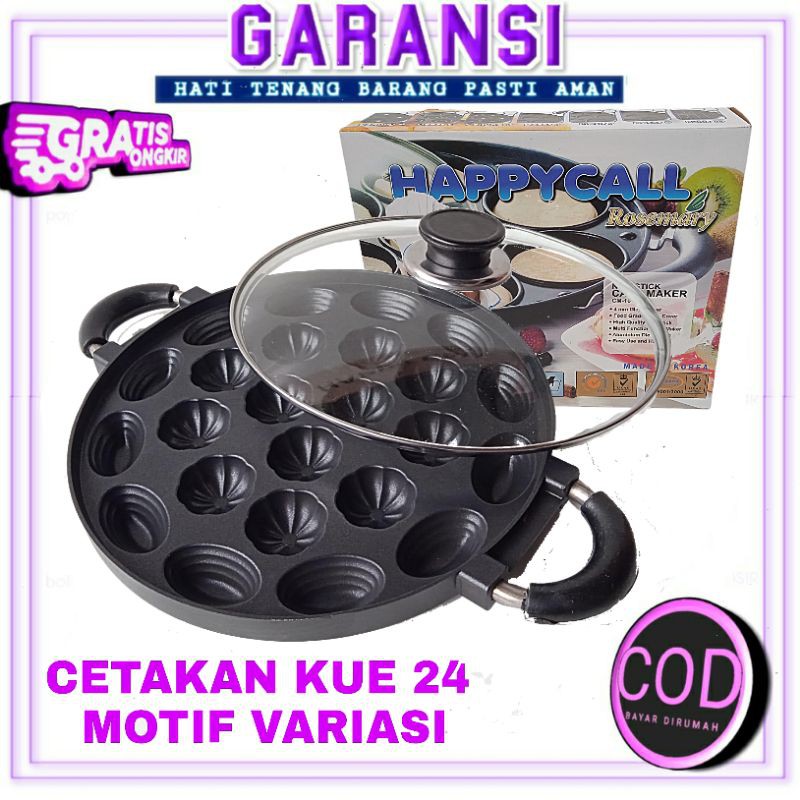 Cetakan Kue Cubit 24 Motif Anti Lengket