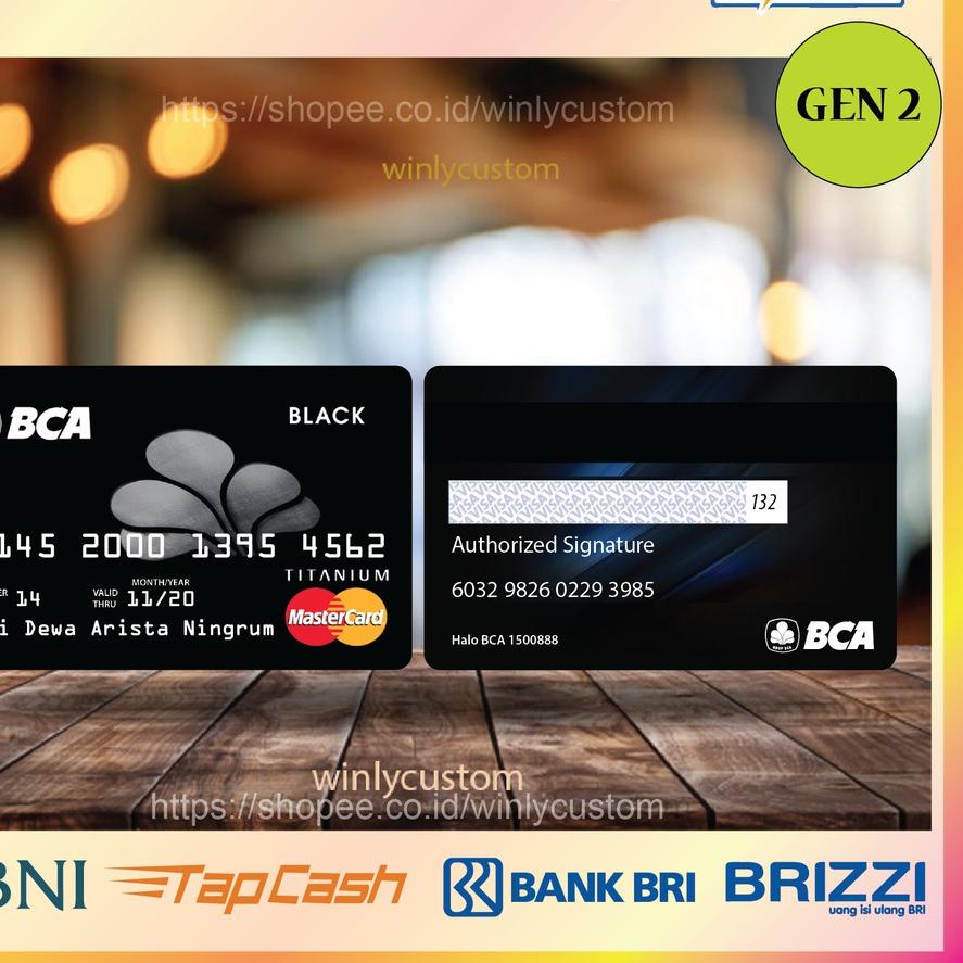 ♜ KARTU EMONEY E TOLL DESIGN BCA KREDIT CARD BLACK 17 E MONEY MANDIRI FLAZZ BCA GEN 2 TAPCASH BRIZZI