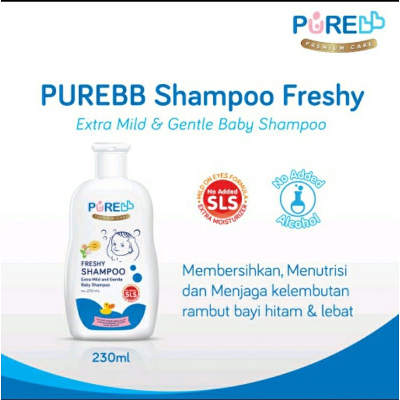 Purebb freshy shampoo 230 ml/Shampo Baby/Shampo bayi