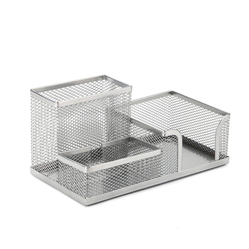 ️Ready Stock️ Metal Desktop Storage Box Organiser Pen Card Office Stationery Holder