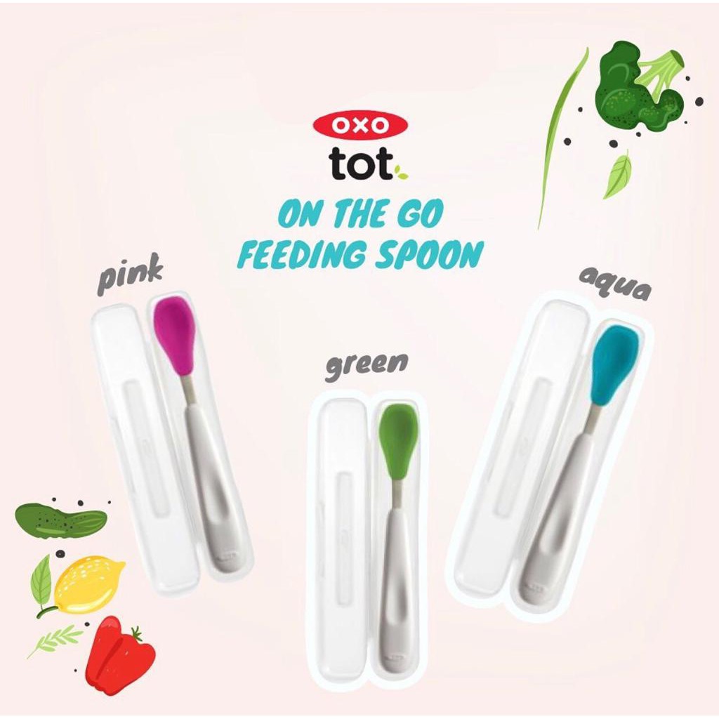 OXO TOT ON THE GO FEEDING SPOON / SENDOK MAKAN