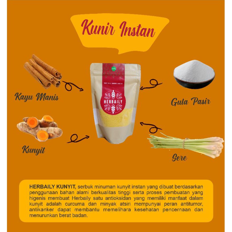 

SERBUK KUNYIT INSTAN