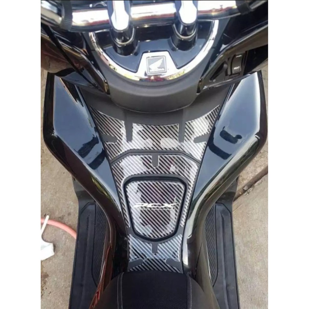 Stiker tankpad deckpad protector honda pcx 150 carbon resin