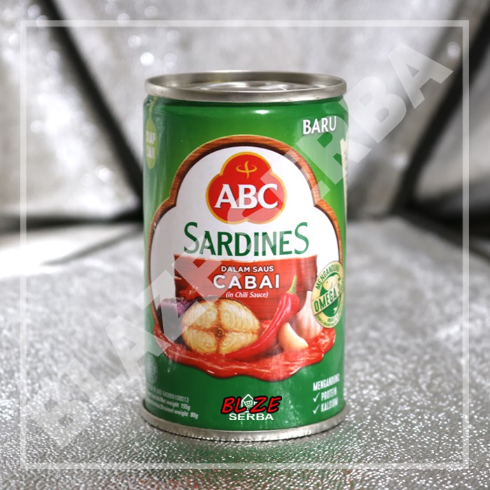 

ABC SARDINES SAUS CABAI 155 GR MENGANDUNG OMEGA 3 & 6 /PCS