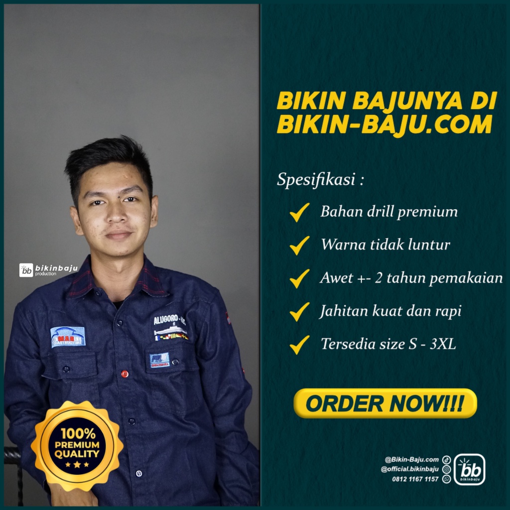 Seragam Kantor Pria - Seragam Kerja Lapangan - Seragam Kantor - Seragam Custom - Seragam PDH - Serag