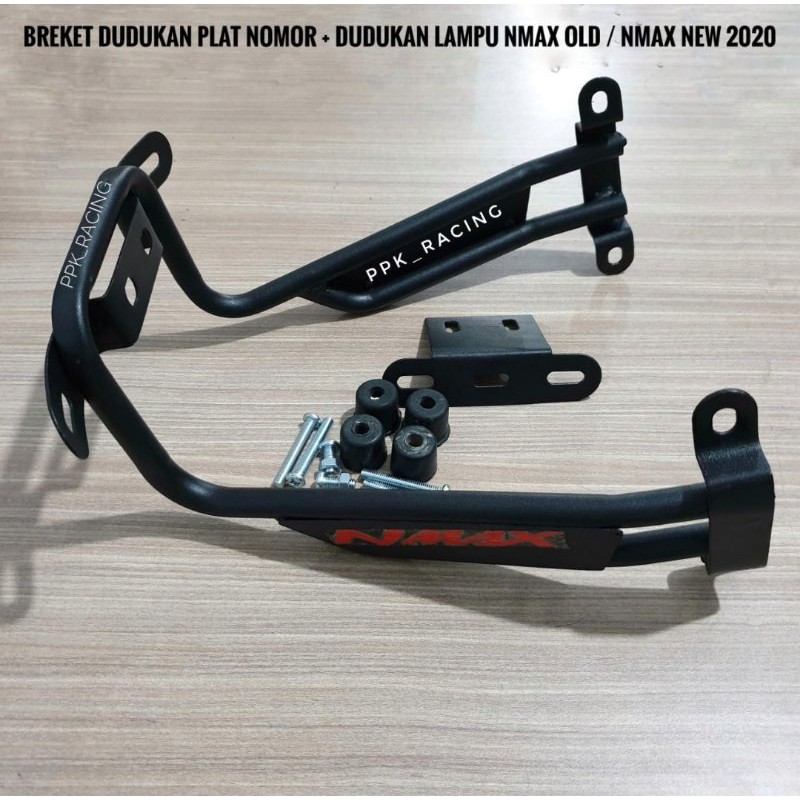 Breket Dudukan Plat Nomor Nmax Plus Dudukan Lampu Tembak Nmax New 2020 Tebal