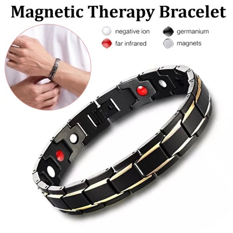 Gelang Terapi Magnetik Dapat Dilepas Untuk Pria