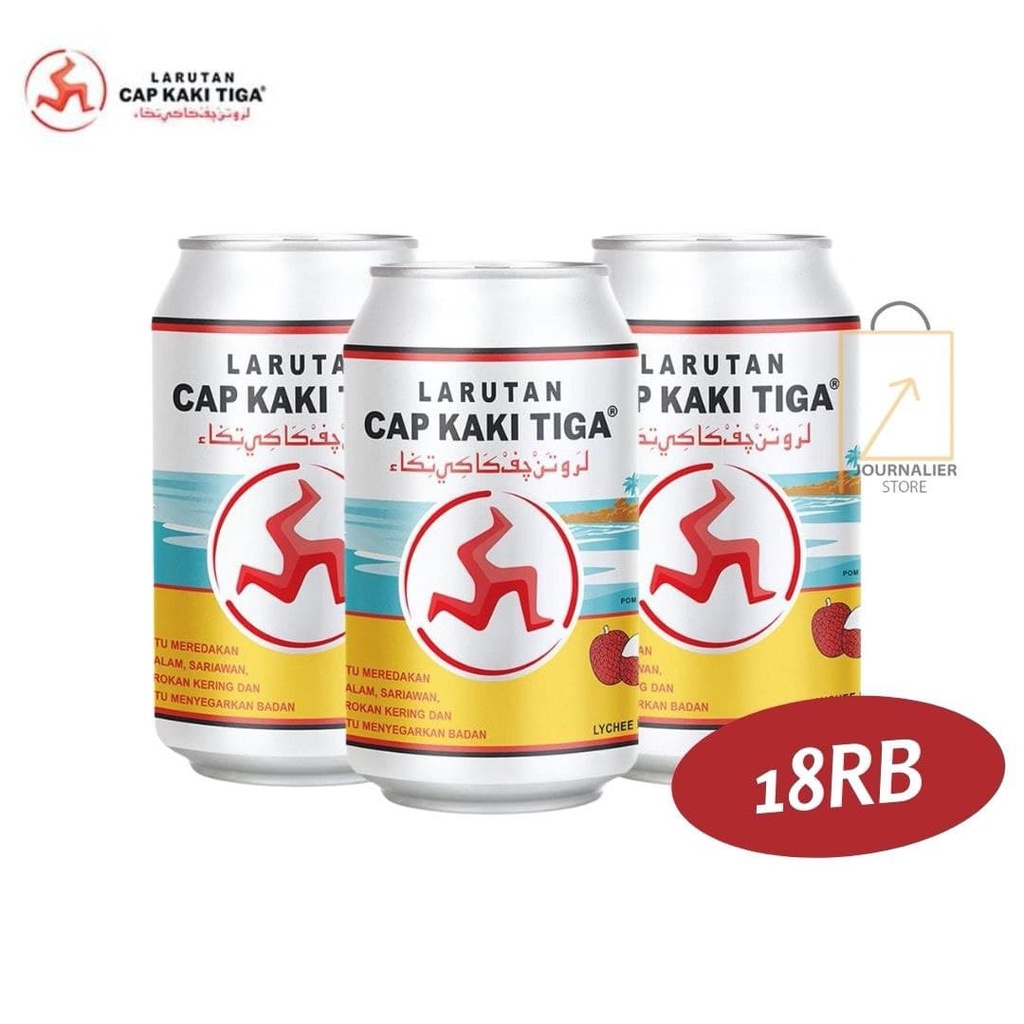 

PAKET 3pcs Cap Kaki Tiga Rasa Leci Minuman Kalen Pereda Panas Dalam