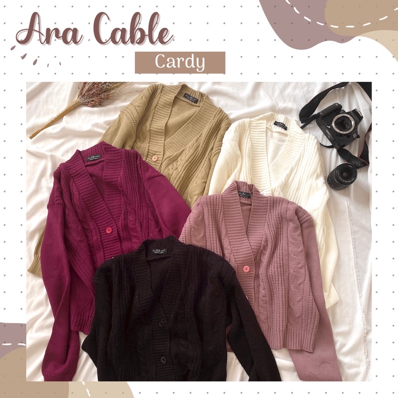 Ara Cable Premium  cardy • cardigan premium tebal cable