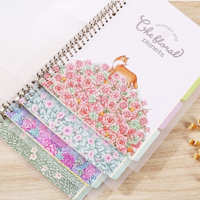

The Floral Planets File Binder