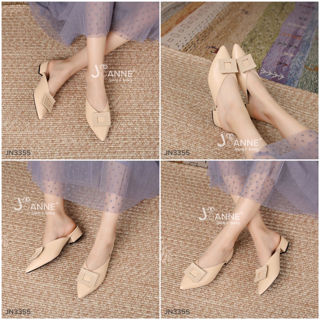 JOANNE Pump Heel Mules Shoes Sepatu Kerja #JN3355 ORIGINAL