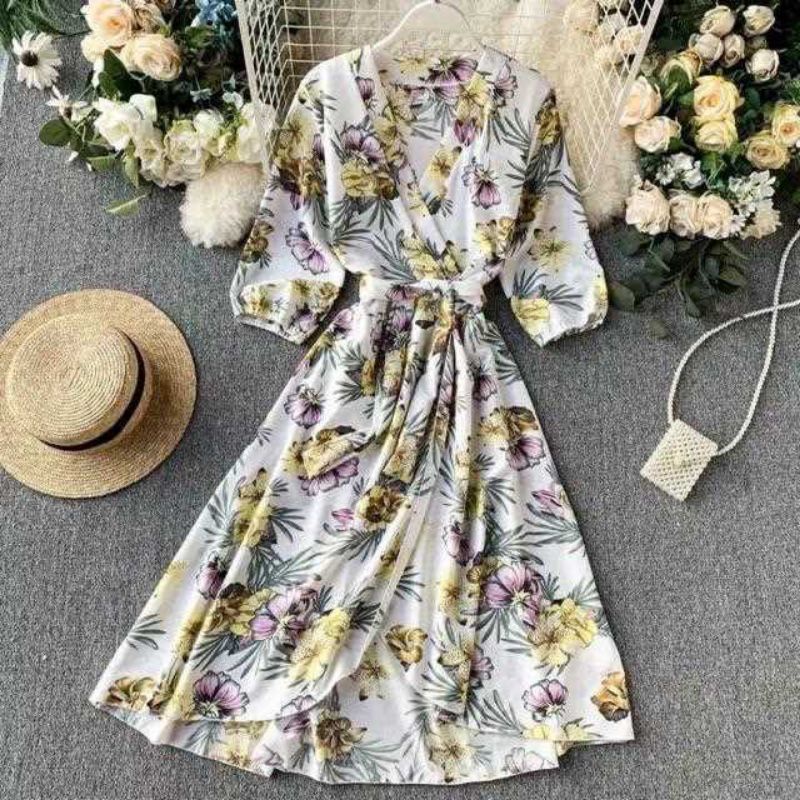 Dress Maxi Hijab Floral