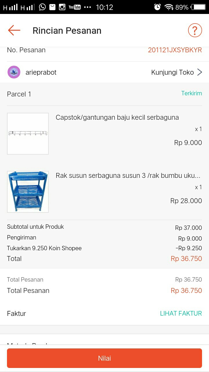 Rak Serbaguna Susun 3 / Rak Bumbu Ukuran Besar