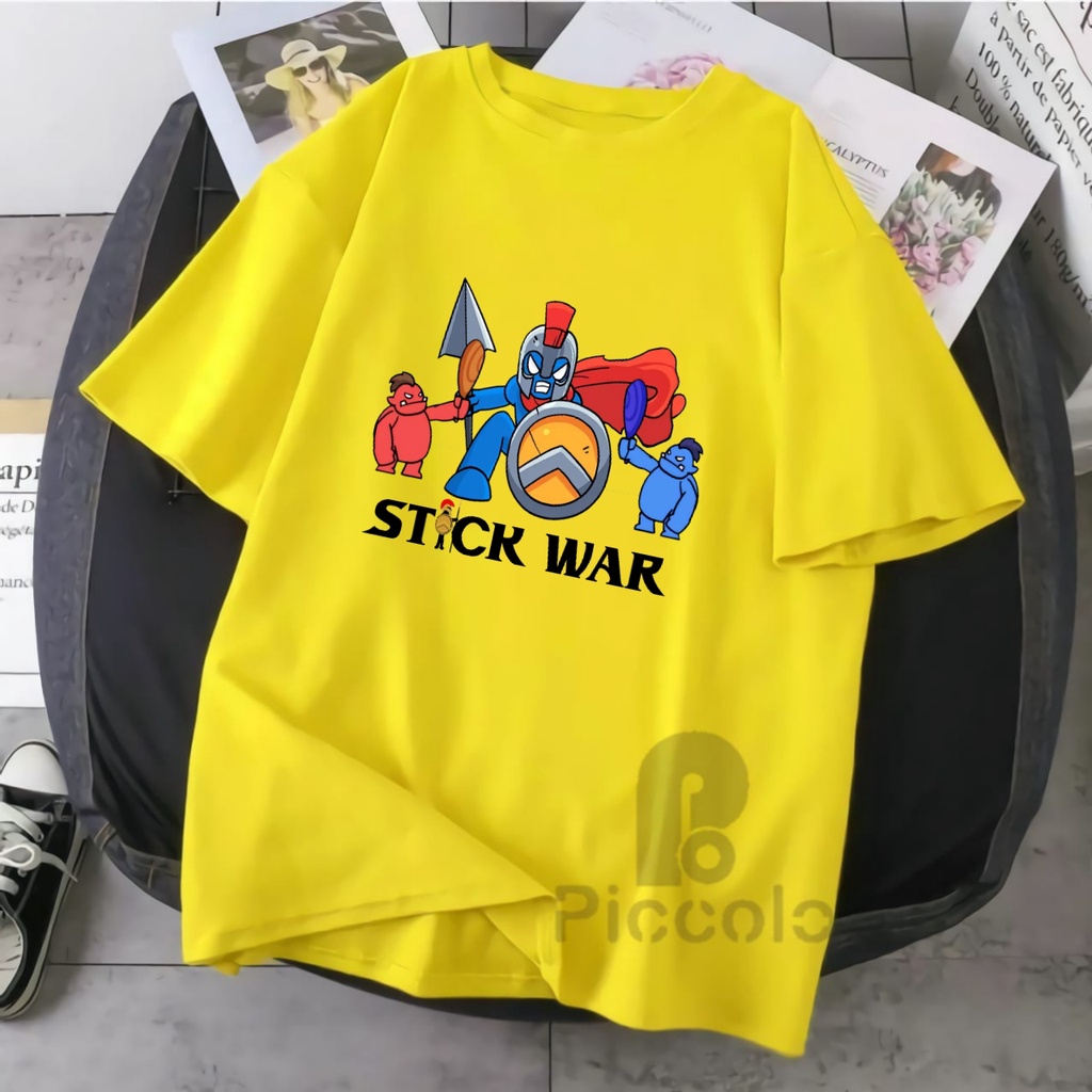 BAJU ANAK KAOS ANAK STICK WAR BAHAN PREMIUM