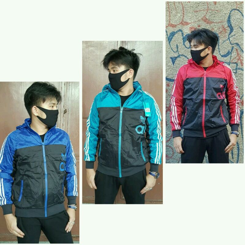 Jaket bolak balik adidas 6508 grade ori