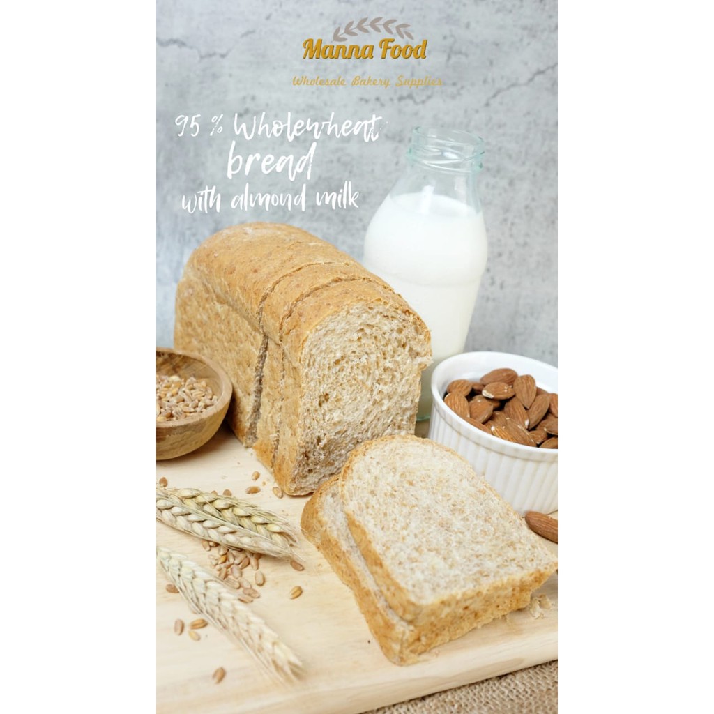 

95% Wholewheat Bread / Roti tawar gandum utuh per 2 loaf