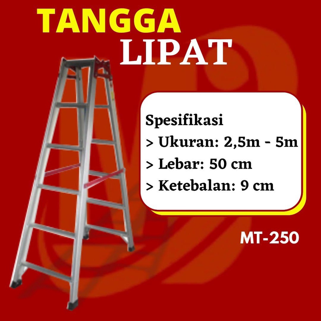 Tangga Lipat Aluminium MASTAH 250 CM