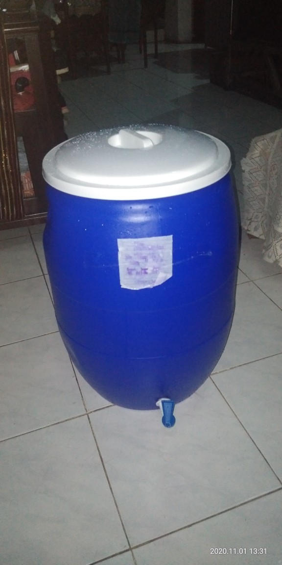 Tong Air + Kran 60 Liter ( Langsing ) Green Leaf