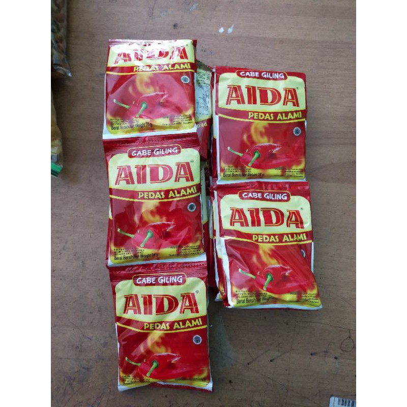 

AIDA PACIFIC CABE GILING/CABE TABUR/CABE BUBUK/CABAI INSTAN RENTENG ISI : 10bks