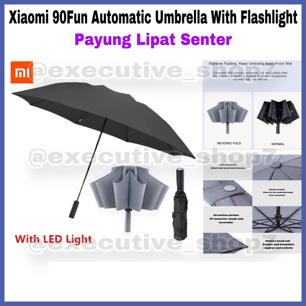 Xiaomi 90Fun Automatic Umbrella With Flashlight