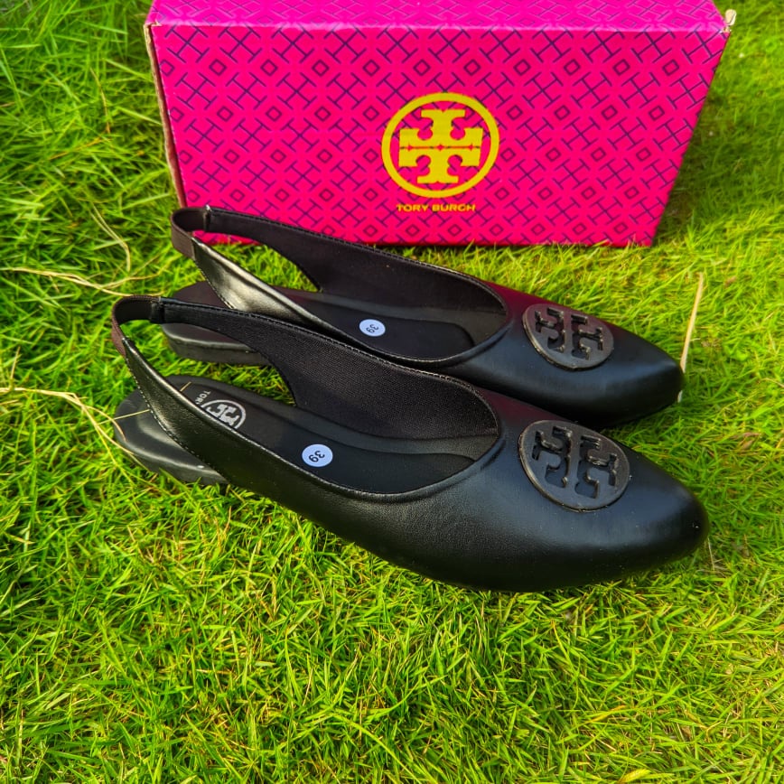 TORY BURCH - Flatshoes Sepatu Wanita Flat Sepatu Perempuan Tory Burch KW Black Series Slip-On, Mules &amp; Mary Janes SK-096