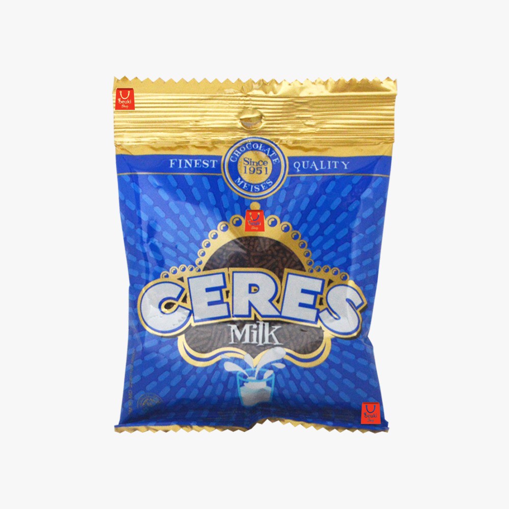 

Ceres Milk Chocolate Meses Tabur Rasa Coklat Susu Kemasan Pack - 90gr