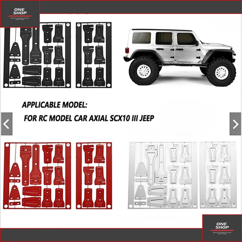 Detail scale Aksesoris body axial scx10 iii Barang RC