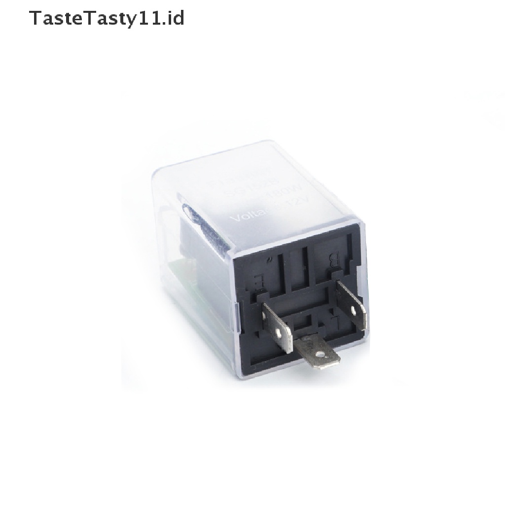 【TasteTasty】 12VDC 180W Auto Flasher Relay with Buzzer 3 Pin Motorcycle LED Turn Signal .