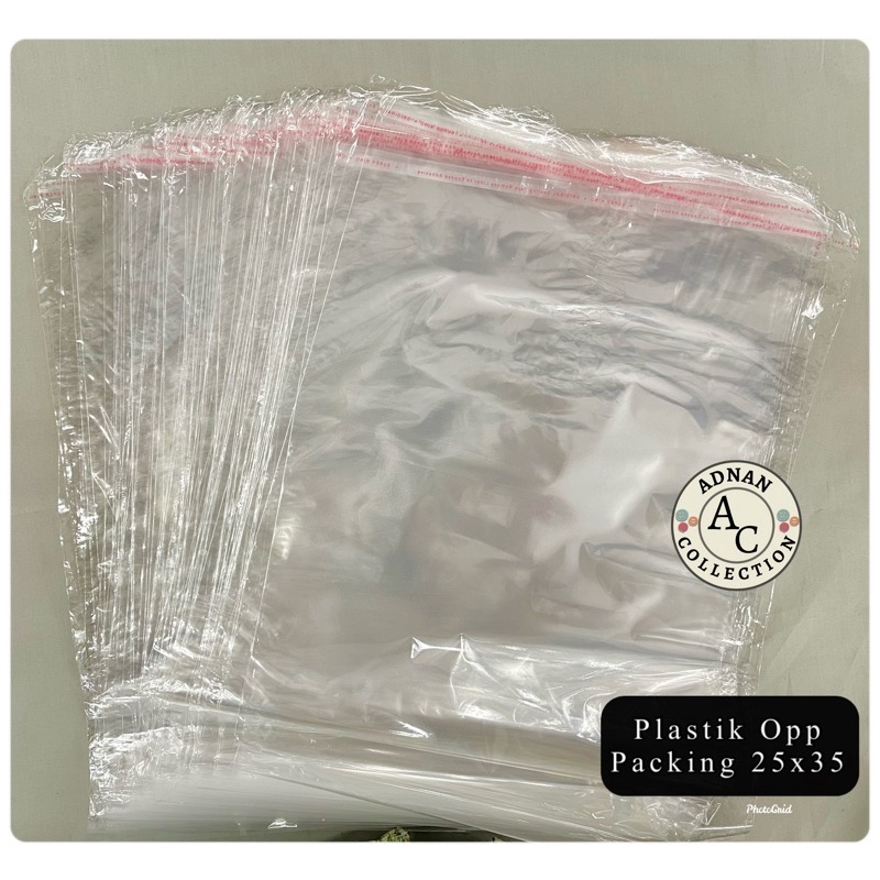 PLASTIK PACKING / PLASTIK OPP 25x35 per pcs