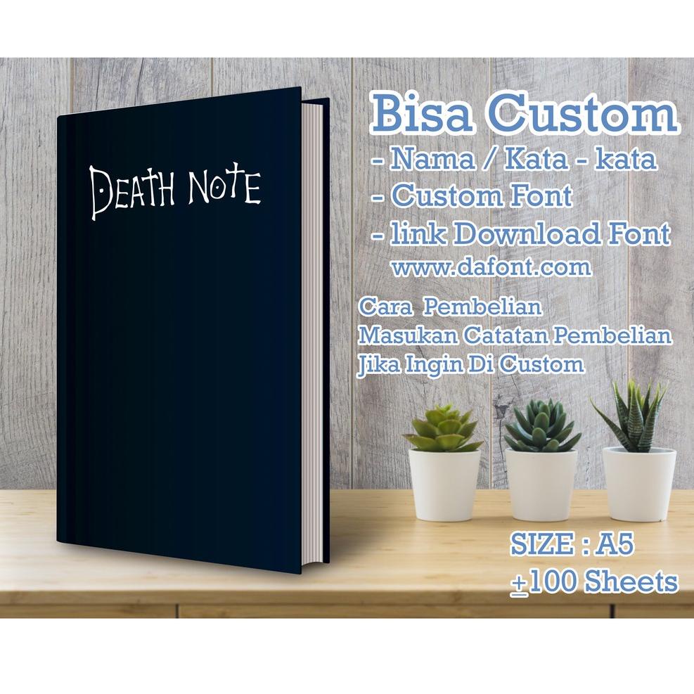 

[PROMO JYG62] Notebook Custom_DEATH NOTE_A5_GRID#DOTTED#LINE#POLOS Ready Stock