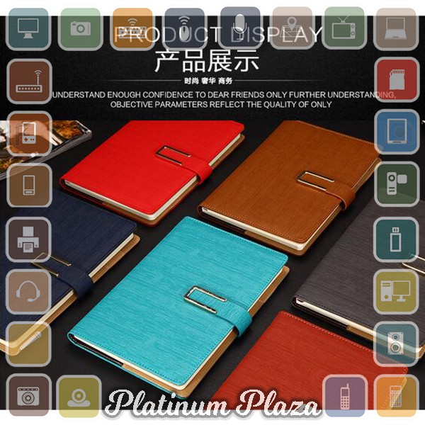 LemonBest Buku Catatan Kerja Cover Kulit Kertas A5 - JSK-2519 - Blue`9LRCQR-