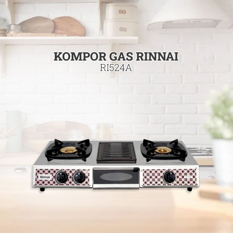 Rinnai kompor 2 tungku Ri524A