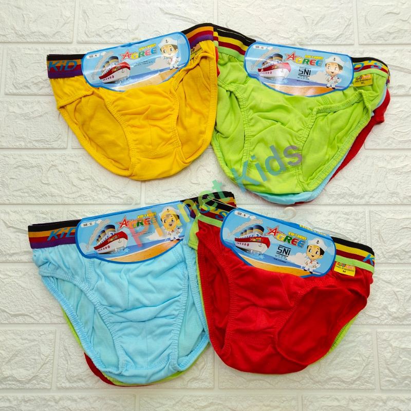 3PCS CELANA DALAM AGREE AG101 UNTUK ANAK COWOK