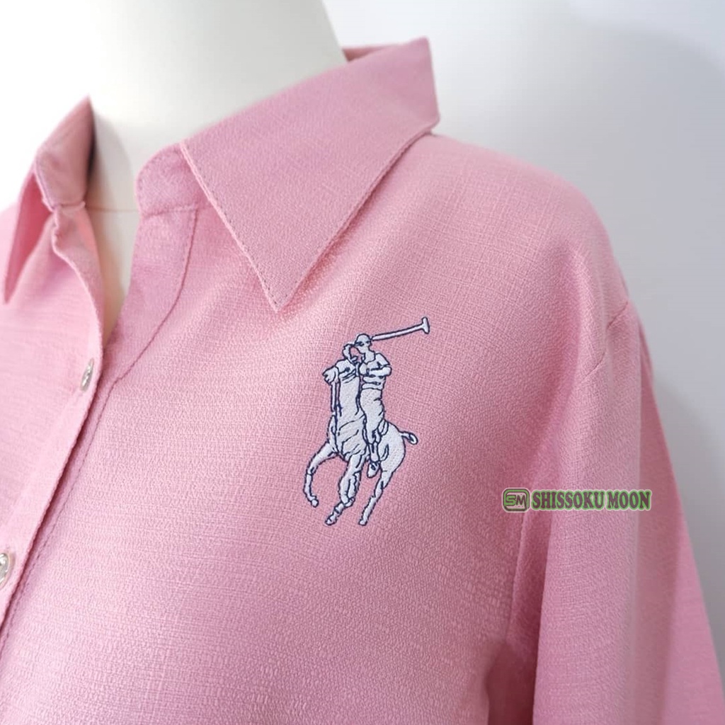 Baju Kemeja Hamil Menyusui Lengan Panjang Bahan Katun Rami