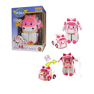Robocar POLI Mainan Mobil Transformer - Robocar Poli Pink