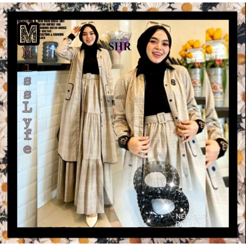 maxi dress shr ori bahan katun import mix Ⓜ️issLyfe