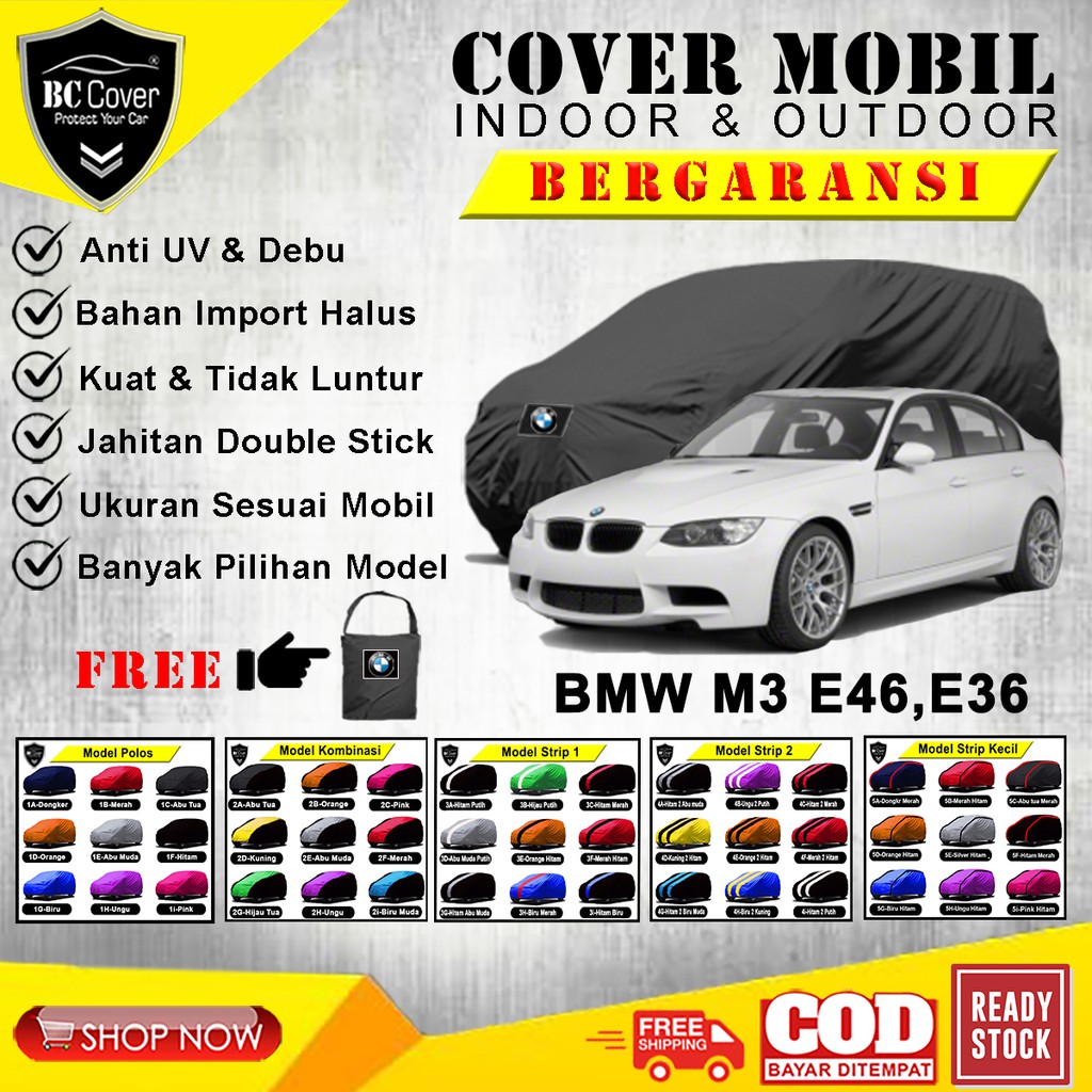 Body Cover Mobil BMW E46 E36, Sarung Mobil Sedan BMW M3 E46, Selimut Jas Tutup Penutup Outdoor