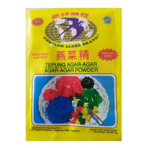 

1 Box Swallow Globe Agar Agar Powder Tepung Agar Agar Sachet 7G
